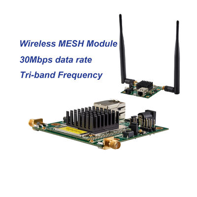주문 30Mbps IP MESH 모듈 무선 NLOS 비디오 및 TTL 데이터 라디오 온라인 제조