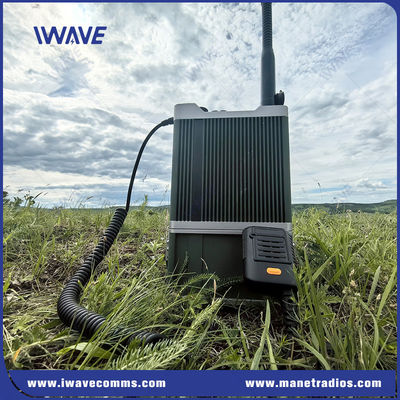 메시 육군 맨팩 라디오 350MHz-390MHz UHF 군사 맨팩