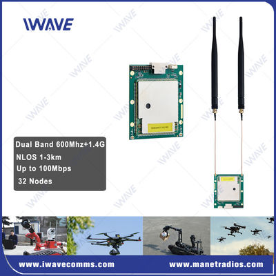 NLOS 3km Mesh 라디오 모듈 HD 비디오 송신기 5 와트 Mesh 네트워크 모듈