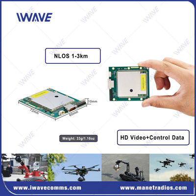 소형 33g 드론 비디오 송신기 10km 다운링크 IP MESH 임베디드 모듈